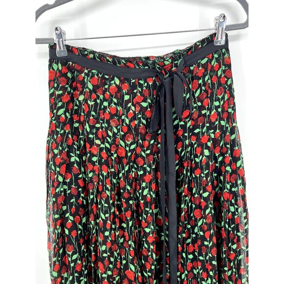 The Kooples rosa pleated wrap midi skirt 2 - Picture 2 of 7